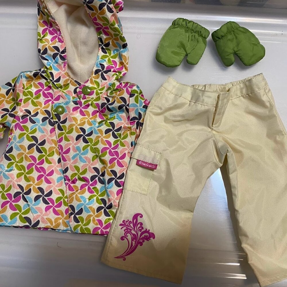Bundle of American Girl Doll clothes and acessories.